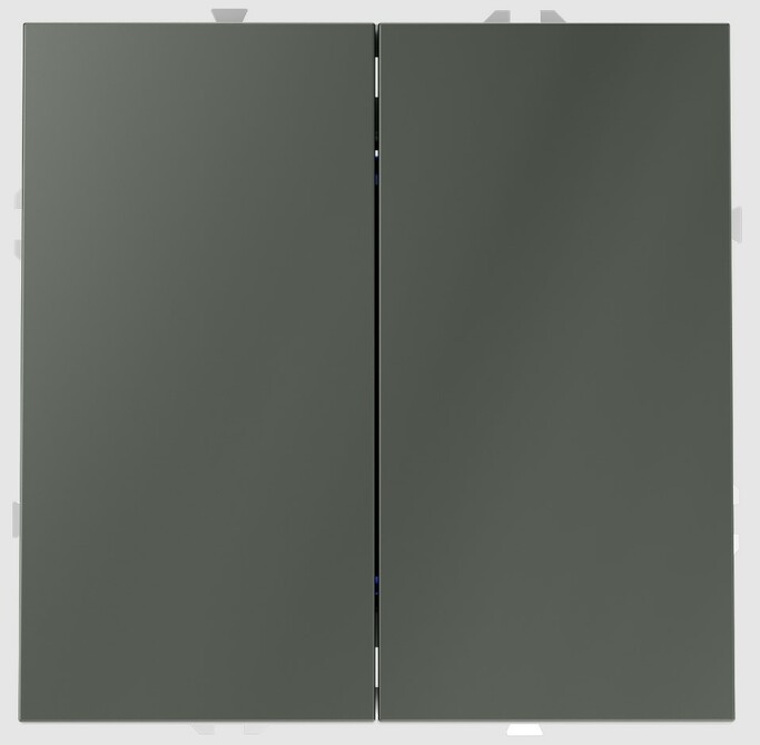 Voltum Перекрестный переключатель встраиваемый VOLTUM S70 двухклавишный 10А, (титан) VLS020506