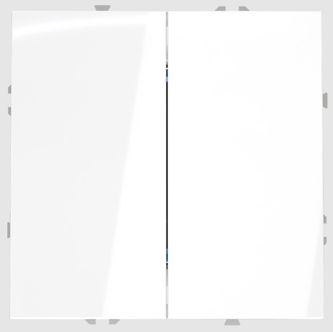 Voltum Перекрестный переключатель встраиваемый S70 двухклавишный 10А, (белый глянцевый) VLS020501