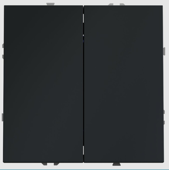 Voltum Перекрестный переключатель встраиваемый VOLTUM S70 двухклавишный 10А, (графит) VLS020507