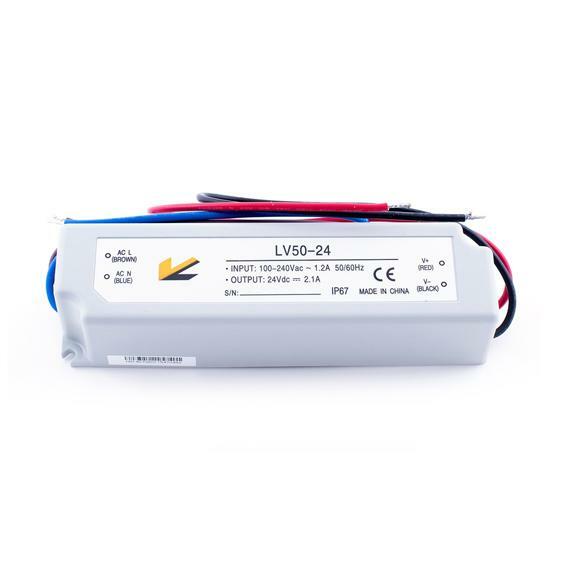 Блок питания SWG LV-50-24 пластик 50 W 24V IP 67 148x40x30