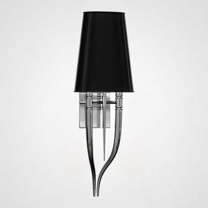 Настенный Светильник Crystal Light Brunilde Ipe Cavalli H92 Silver Black By Imperiumloft
