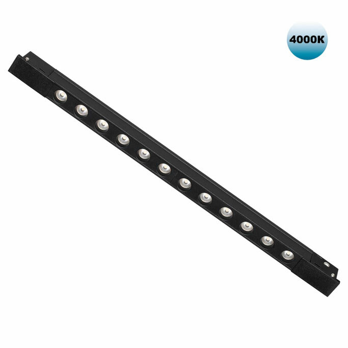 NOVOTECH 359433 SHINO NT24 000 черный Трековый светильник для низковольт. шинопровода арт. 135179-13