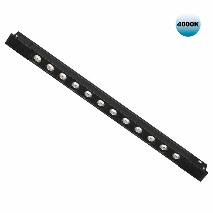 NOVOTECH 359433 SHINO NT24 000 черный Трековый светильник для низковольт. шинопровода арт. 135179-13