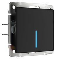 Werkel W4510608  Сенсорный выключатель одноклавишный с функцией Wi-Fi (черный)