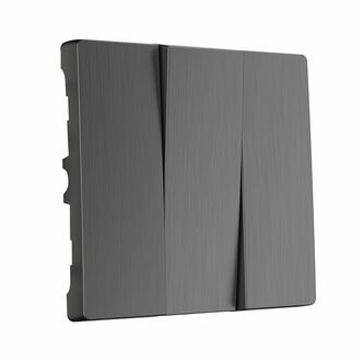 Werkel W1139004  Набор клавиш для выключателя трехклавишного (графит рифленый)
