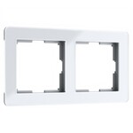 Werkel W0022701  Рамка на 2 поста Acrylic (белый)