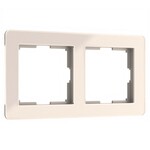 Werkel W0022743  Рамка на 2 поста Acrylic (айвори)