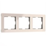 Werkel W0032743  Рамка на 3 поста Acrylic (айвори)
