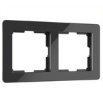 Werkel W0022708  Рамка на 2 поста Acrylic (черный)