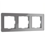 Werkel W0032704  Рамка на 3 поста Acrylic (графит)