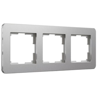 Werkel W0032606  Рамка на 3 поста Platinum (алюминий)