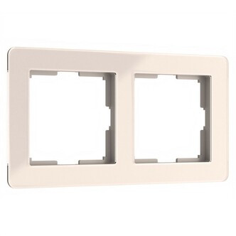 Werkel W0022743  Рамка на 2 поста Acrylic (айвори)