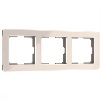 Werkel W0032743  Рамка на 3 поста Acrylic (айвори)