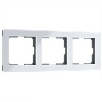 Werkel W0032701  Рамка на 3 поста Acrylic (белый)