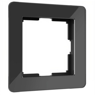 Werkel W0012708  Рамка на 1 пост Acrylic (черный)