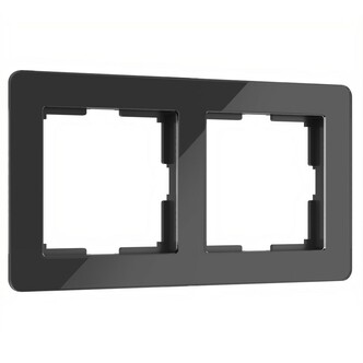 Werkel W0022708  Рамка на 2 поста Acrylic (черный)
