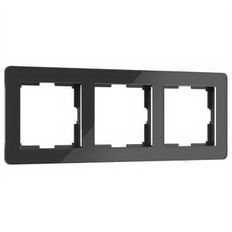 Werkel W0032708  Рамка на 3 поста Acrylic (черный)