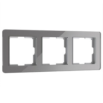 Werkel W0032704  Рамка на 3 поста Acrylic (графит)