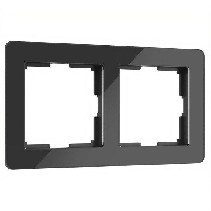 Werkel W0022708  Рамка на 2 поста Acrylic (черный)