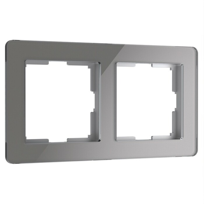 Werkel W0022704  Рамка на 2 поста Acrylic (графит)