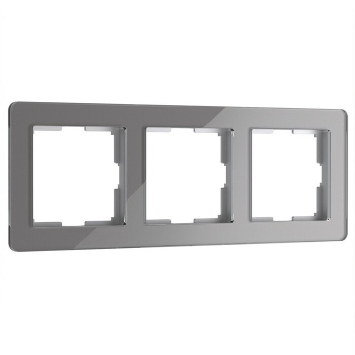 Werkel W0032704  Рамка на 3 поста Acrylic (графит)