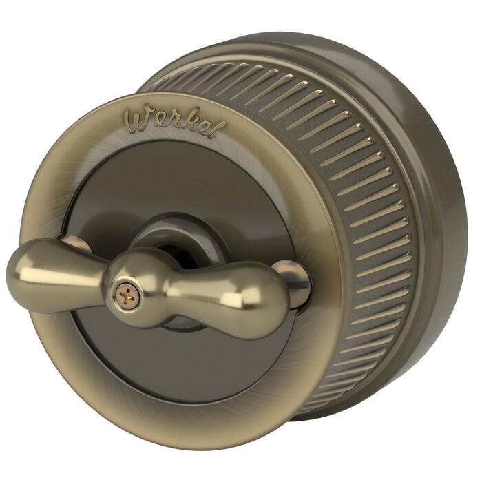 Werkel W5712012  Переключатель одноклавишный (бронзовый) Ретро