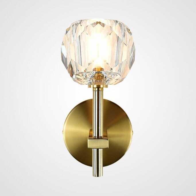 Бра Boule De Cristal Single Sconce Brass By Imperiumloft