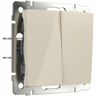 Werkel W1120003  Выключатель двухклавишный (слоновая кость)
