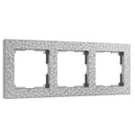 Werkel W0032406  Рамка на 3 поста (серебряный)
