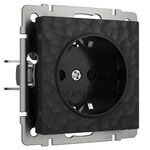 Werkel W1271008  Розетка с заземлением (черный)