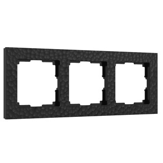 Werkel W0032408  Рамка на 3 поста (черный)