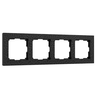 Werkel W0042408  Рамка на 4 поста (черный)