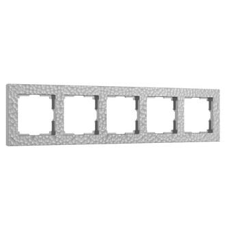 Werkel W0052406  Рамка на 5 постов (серебряный)