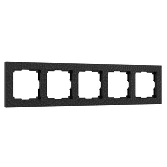 Werkel W0052408  Рамка на 5 постов (черный)