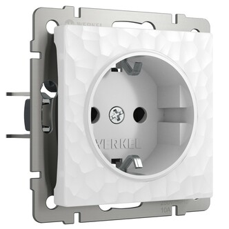 Werkel W1271001  Розетка с заземлением (белый)
