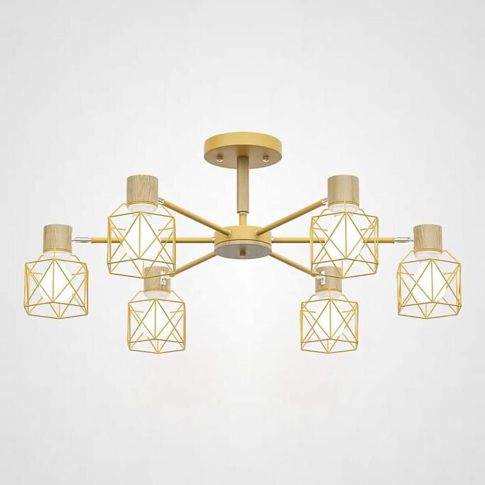 Потолочная Люстра Corf B3 Yellow 6 Lamps By Imperiumloft