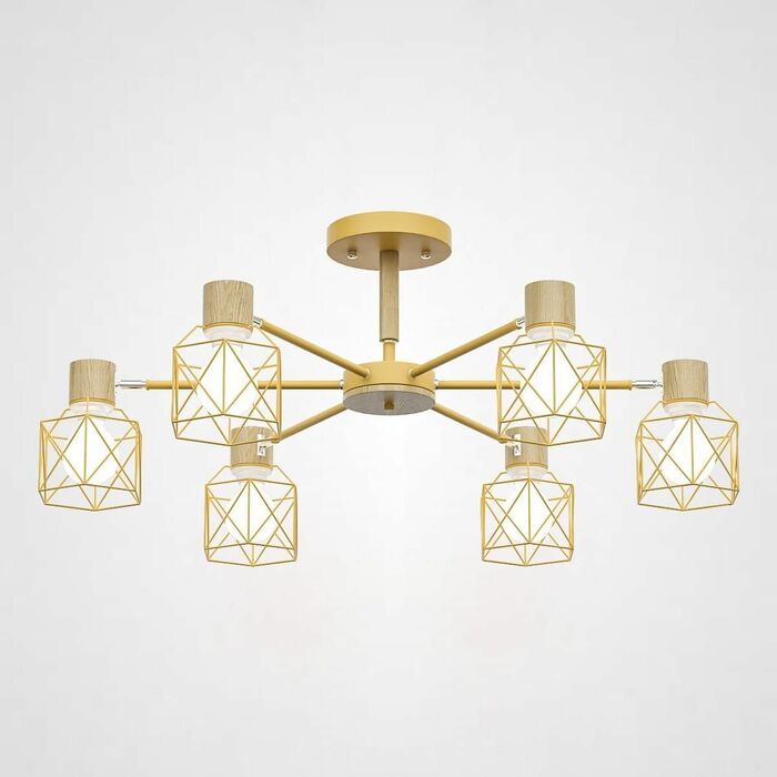 Потолочная Люстра Corf B3 Yellow 6 Lamps By Imperiumloft