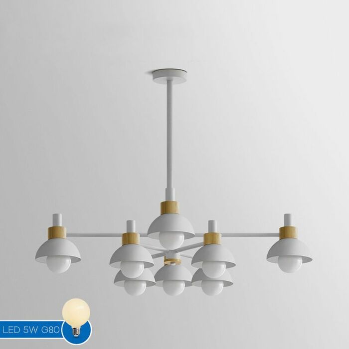Люстра На Штанге Fanta A 8 Lights White By Imperiumloft
