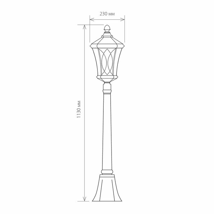 Уличный светильник ELEKTROSTANDART Virgo капучино GLXT-1450F