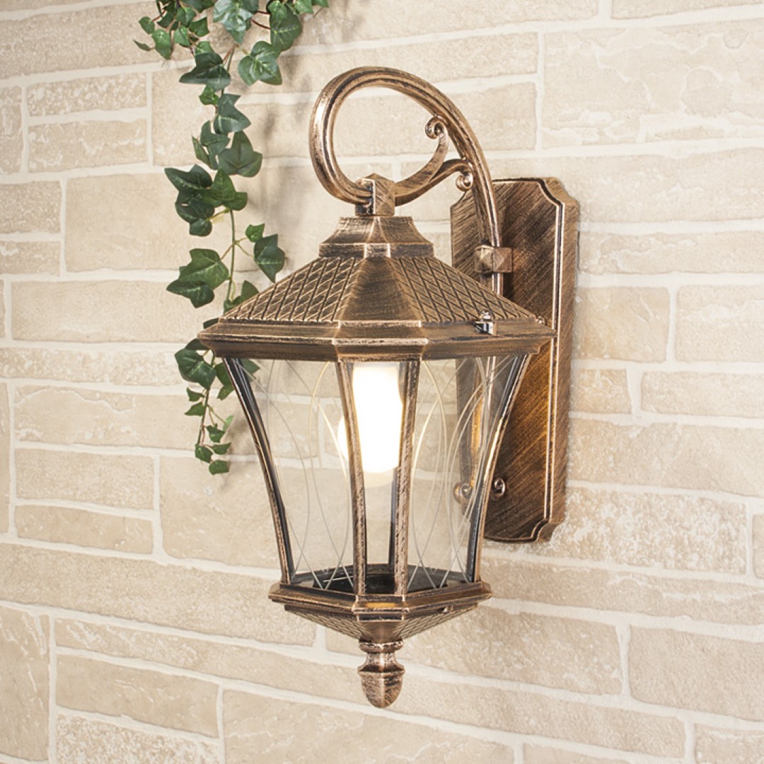 Уличный светильник ELEKTROSTANDART Virgo черное золото GLXT-1450D