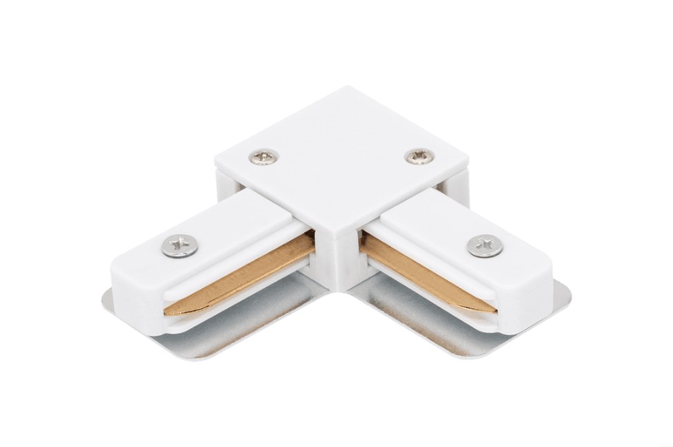 Коннектор для трековых систем, белый CN2-WH-L 