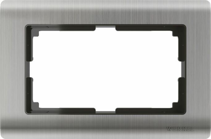 Werkel WL02-Frame-01-DBL  Рамка для двойной розетки (глянцевый никель)