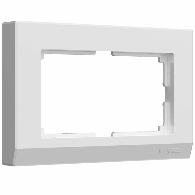 Werkel WL04-Frame-01-DBL-white  Рамка для двойной розетки (белый)