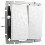 Werkel W1220001  Выключатель двухклавишный (белый)