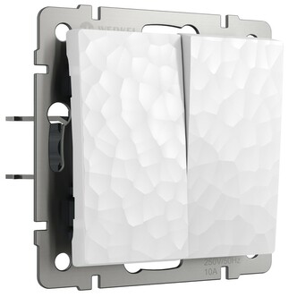 Werkel W1220001  Выключатель двухклавишный (белый)