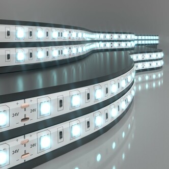 ELEKTROSTANDART 5050 24V 60Led 14,4W IP65 Лента свет 60Led14,4W IP65 6500K холодный белый(цена за 1м