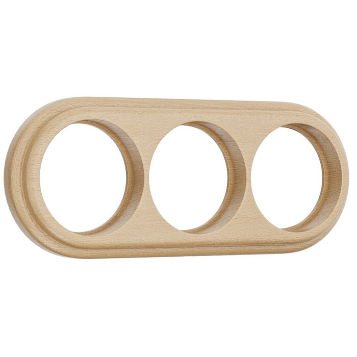 Werkel W0035224  Рамка на 3 поста (светлый бук)