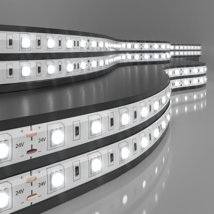 ELEKTROSTANDART 5050 24V 60Led 14,4W IP65 Лента свет 60Led 14,4W IP65 4200K дневной белый(цена за 1м