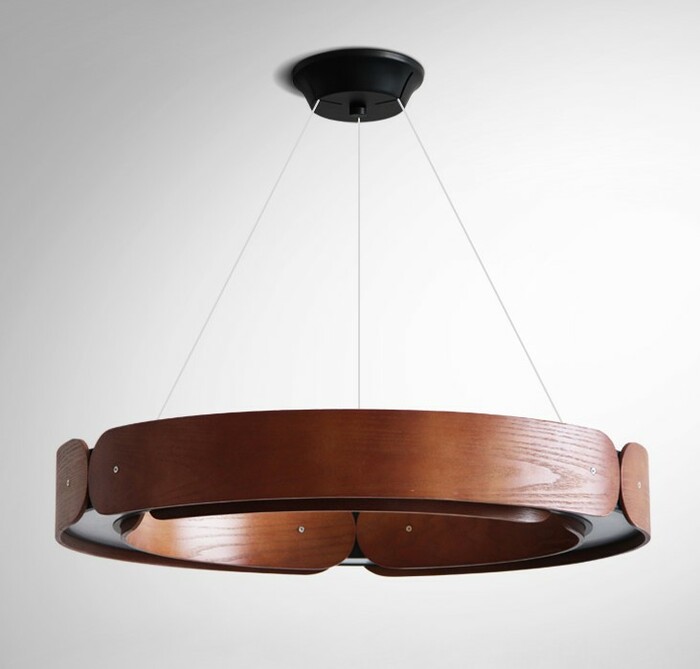 Подвесной Кольцевой Светильник Range 1 D70 Red Wood By Imperiumloft
