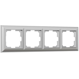 Werkel W0042206  Рамка на 4 поста (серебряный)